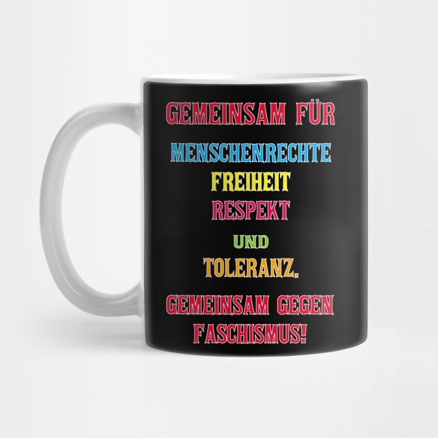 Gemeinsam gegen Faschismus by shirtsandmore4you